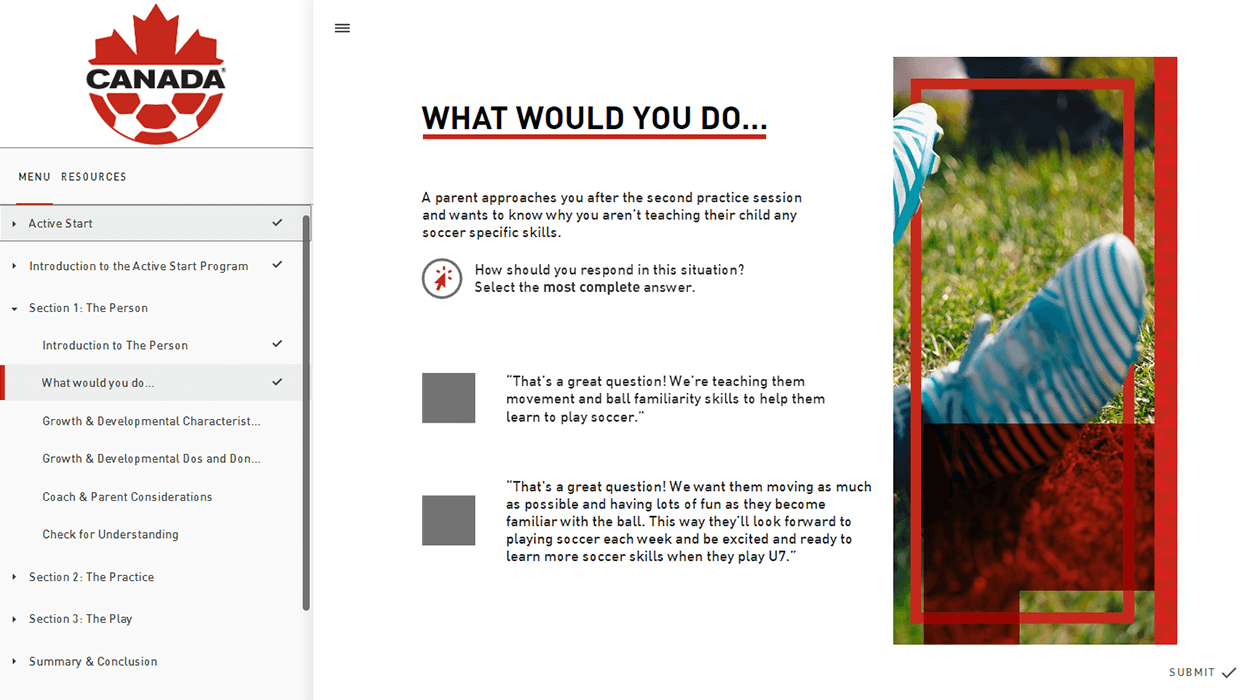 Interactive scenario